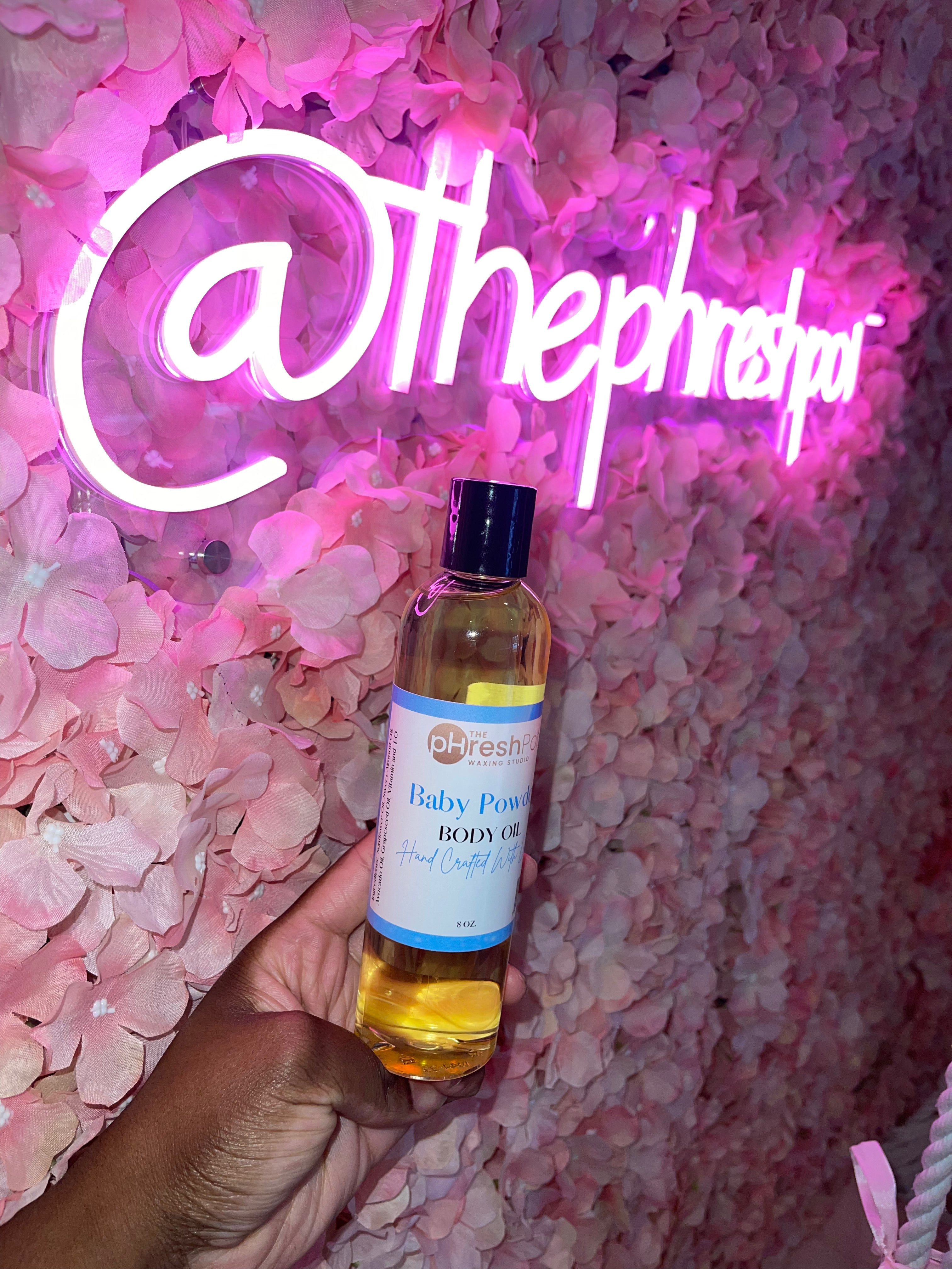 Baby Powder Body Oil – The pHresh Pot Waxing Studio